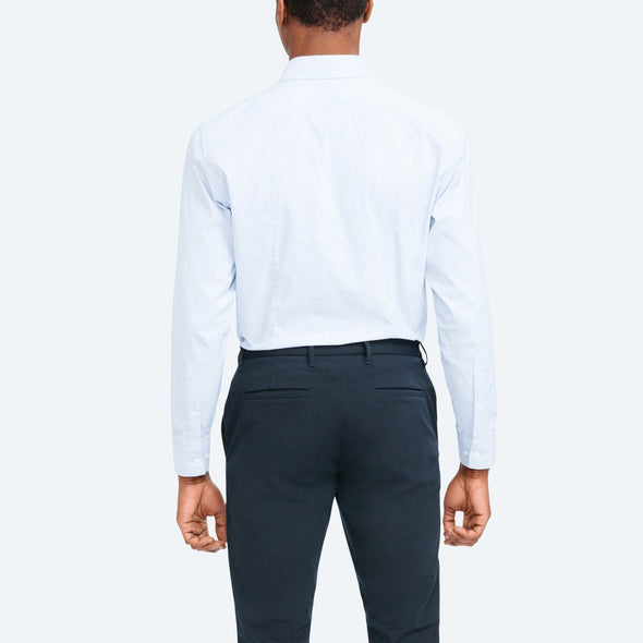 Men's Aero Dress Shirt - Solid Blue Oxford Nylon