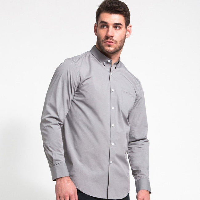 Updated Buttondown Shirt - Light Grey