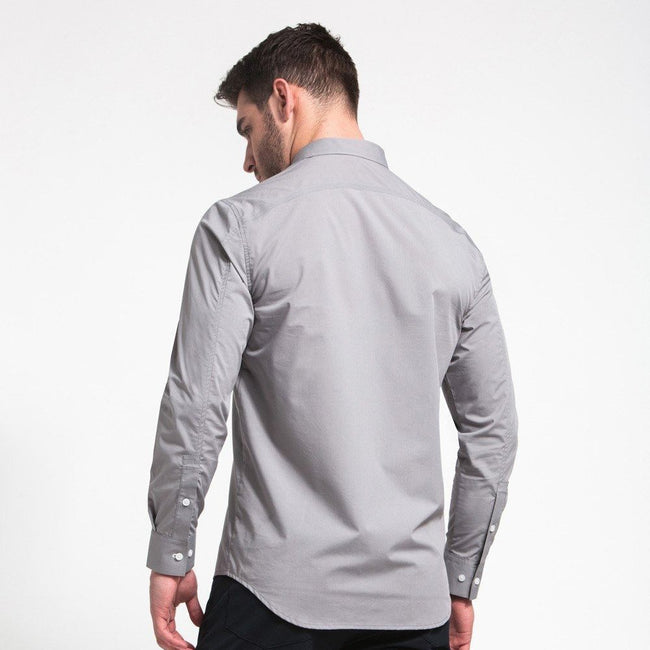Updated Buttondown Shirt - Light Grey