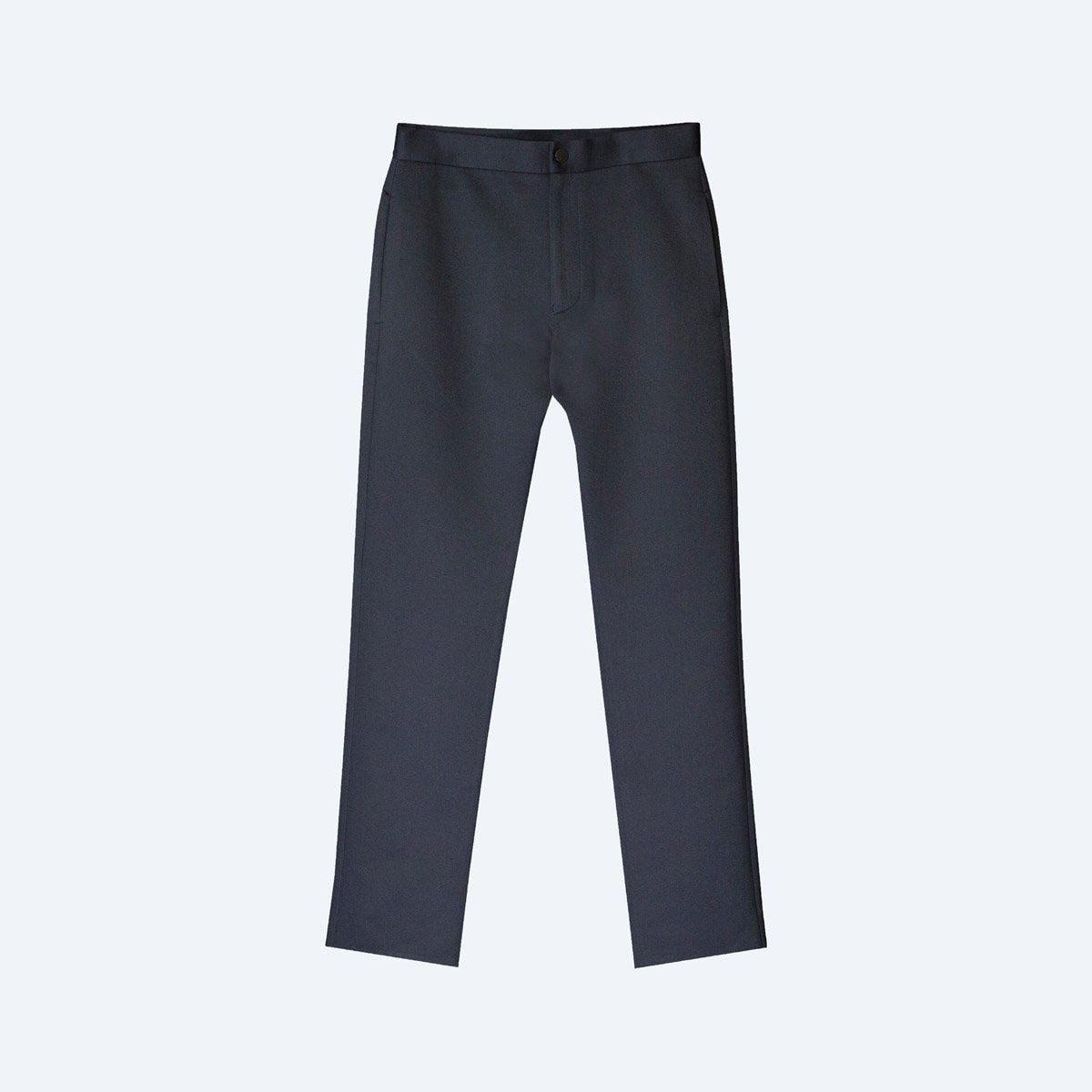 BOSS - Slim-fit trousers in wrinkle-resistant melange fabric