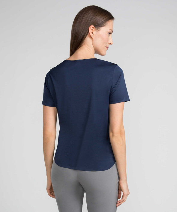 Luxe Touch Tee - Indigo