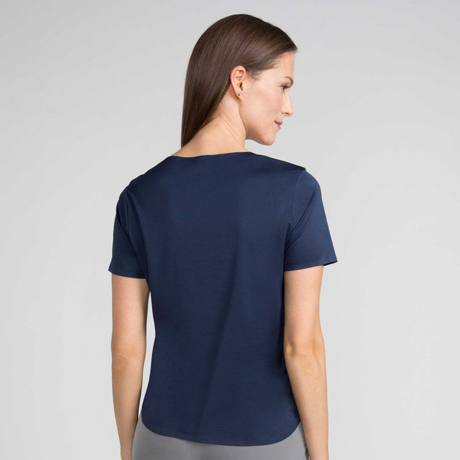 Luxe Touch Tee - Indigo