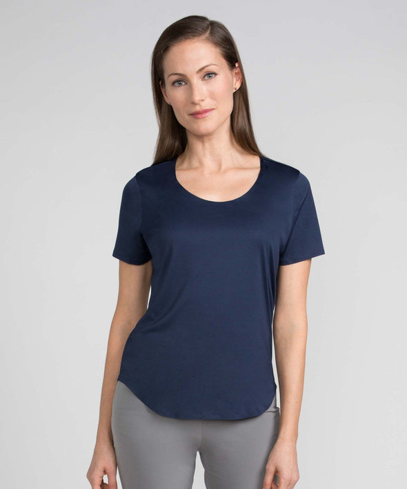 Luxe Touch Tee - Indigo