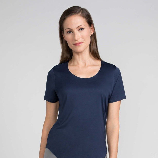 Luxe Touch Tee - Indigo